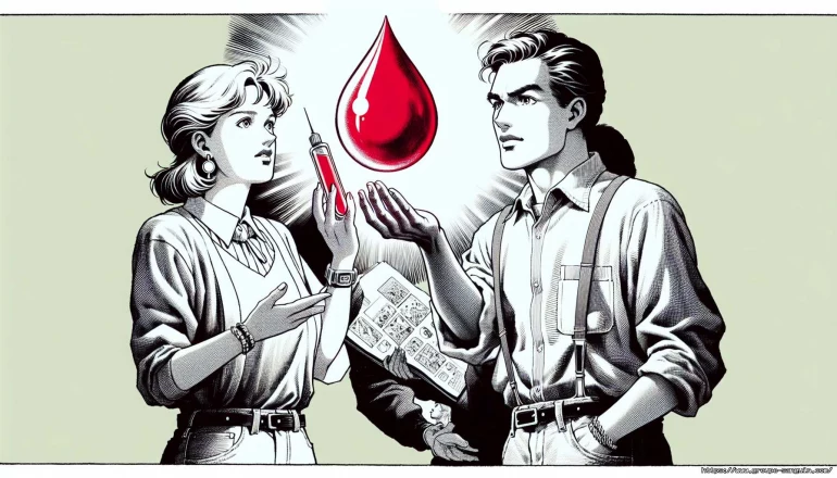 Échange de sang symbolique entre deux personnes