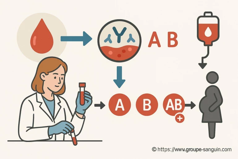 Test de groupe sanguin pour transfusion