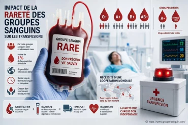 Impact de la rareté des groupes sanguins sur la gestion des transfusions