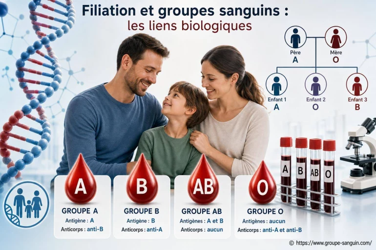 Filiation et groupes sanguins : comprendre les liens biologiques essentiels