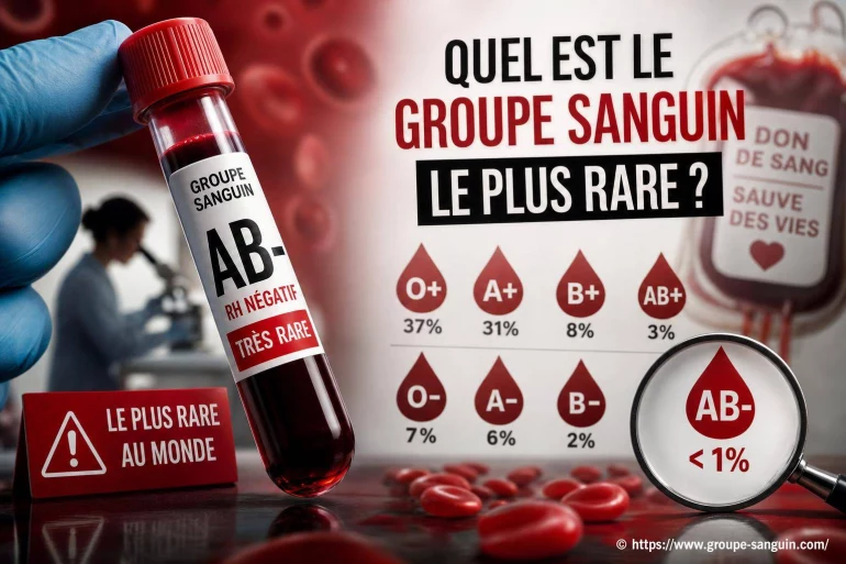 Quel est le groupe sanguin le plus rare et pourquoi