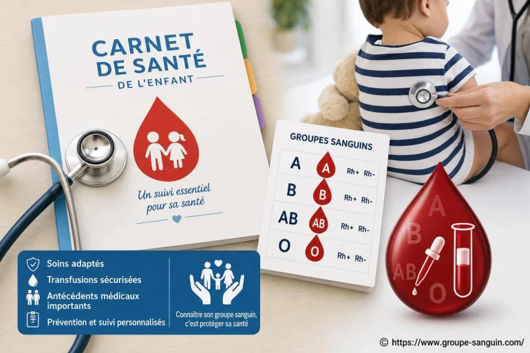 Carnet de santé et groupes sanguins des enfants : un enjeu essentiel