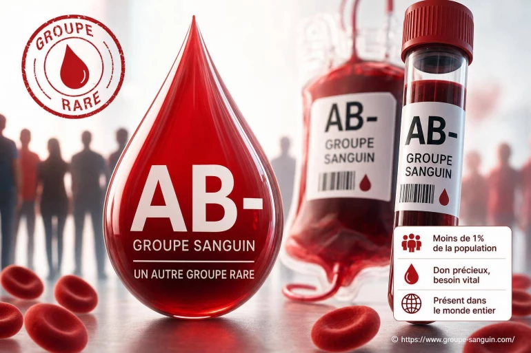 Groupe sanguin AB- : un autre groupe rare dans le monde