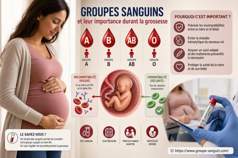 Groupes sanguins et leur importance durant la grossesse