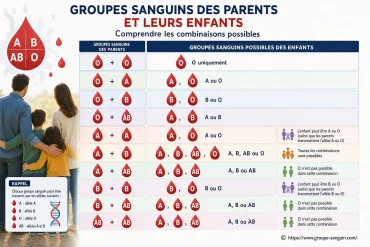 Groupes sanguins des parents et leurs enfants : comment ça marche ?