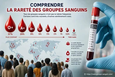 Comprendre la rareté des groupes sanguins dans le monde