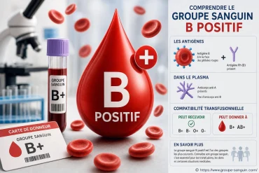 Comprendre le groupe sanguin B positif
