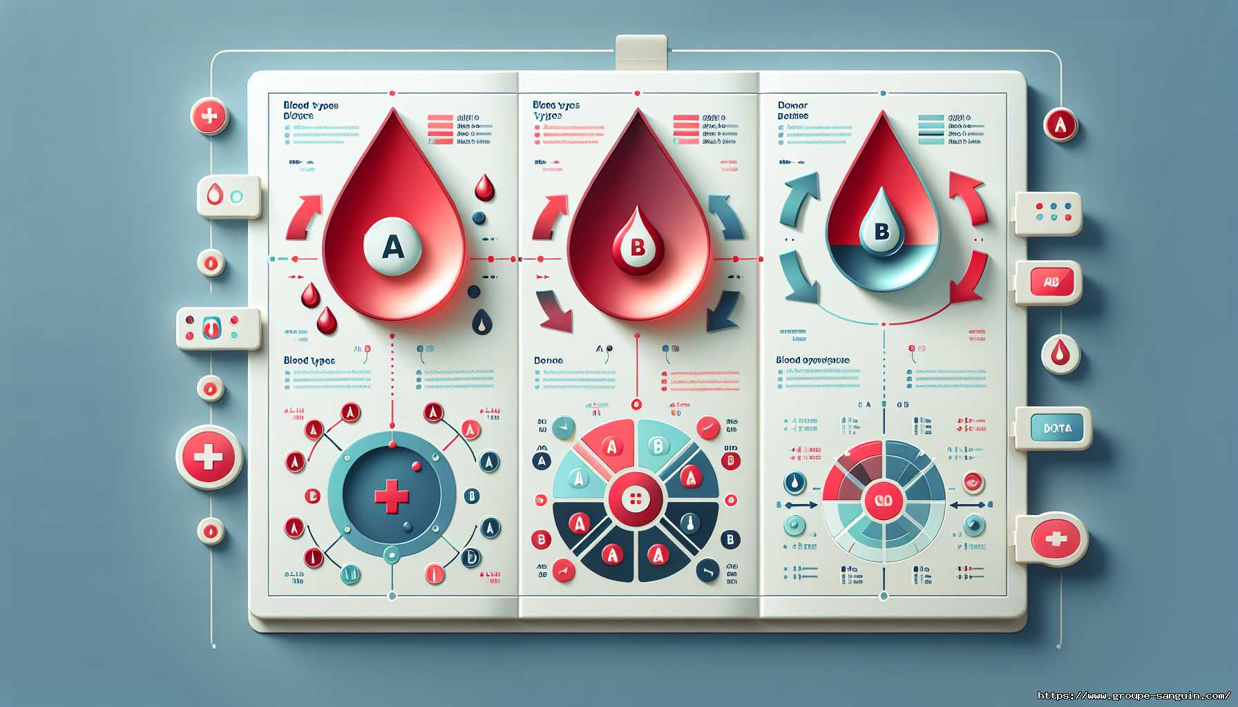 Groupe Sanguin : Système A/B/AB/O - Rhesus +/- Transfusions