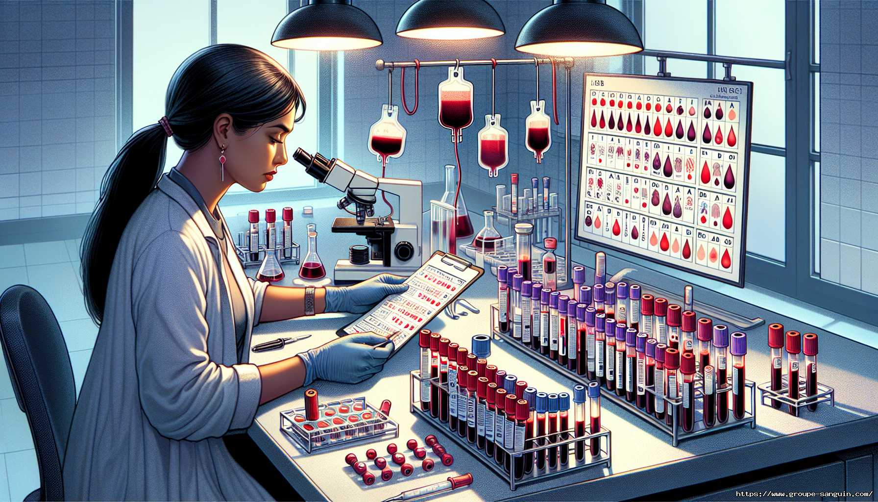 Groupe Sanguin : Système A/B/AB/O - Rhesus +/- Transfusions