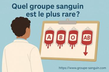 Quel groupe sanguin est le plus rare et pourquoi