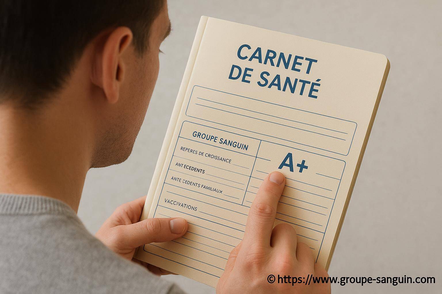 Vérifier son groupe sanguin dans son carnet de santé : mode d’emploi