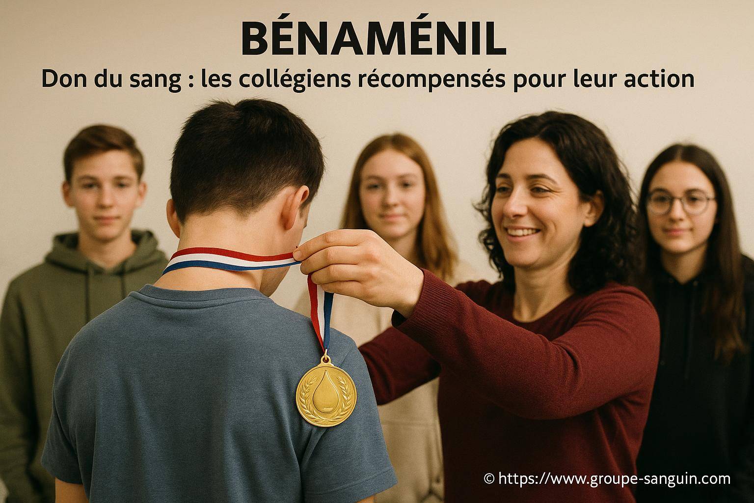 Bénaménil don du sang : les collégiens récompensés pour leur mobilisation