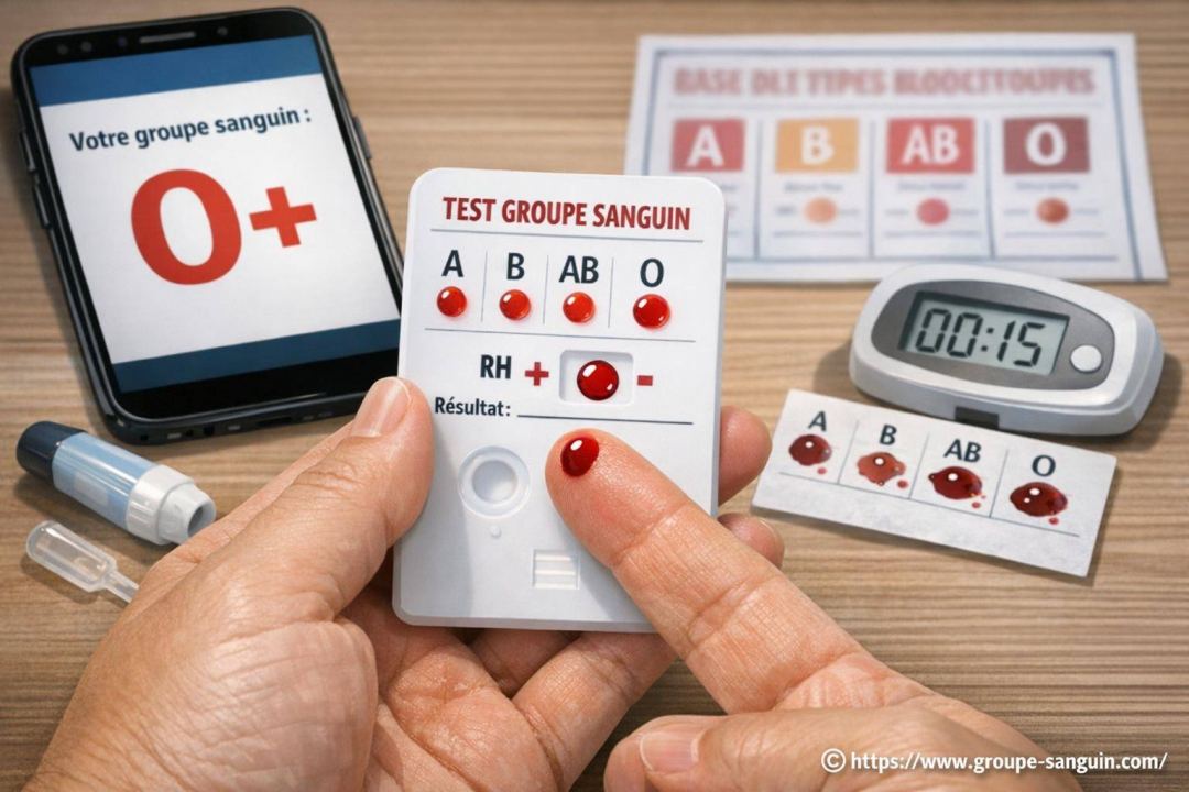 Vérifier son groupe sanguin dans son de santé facilement — free download