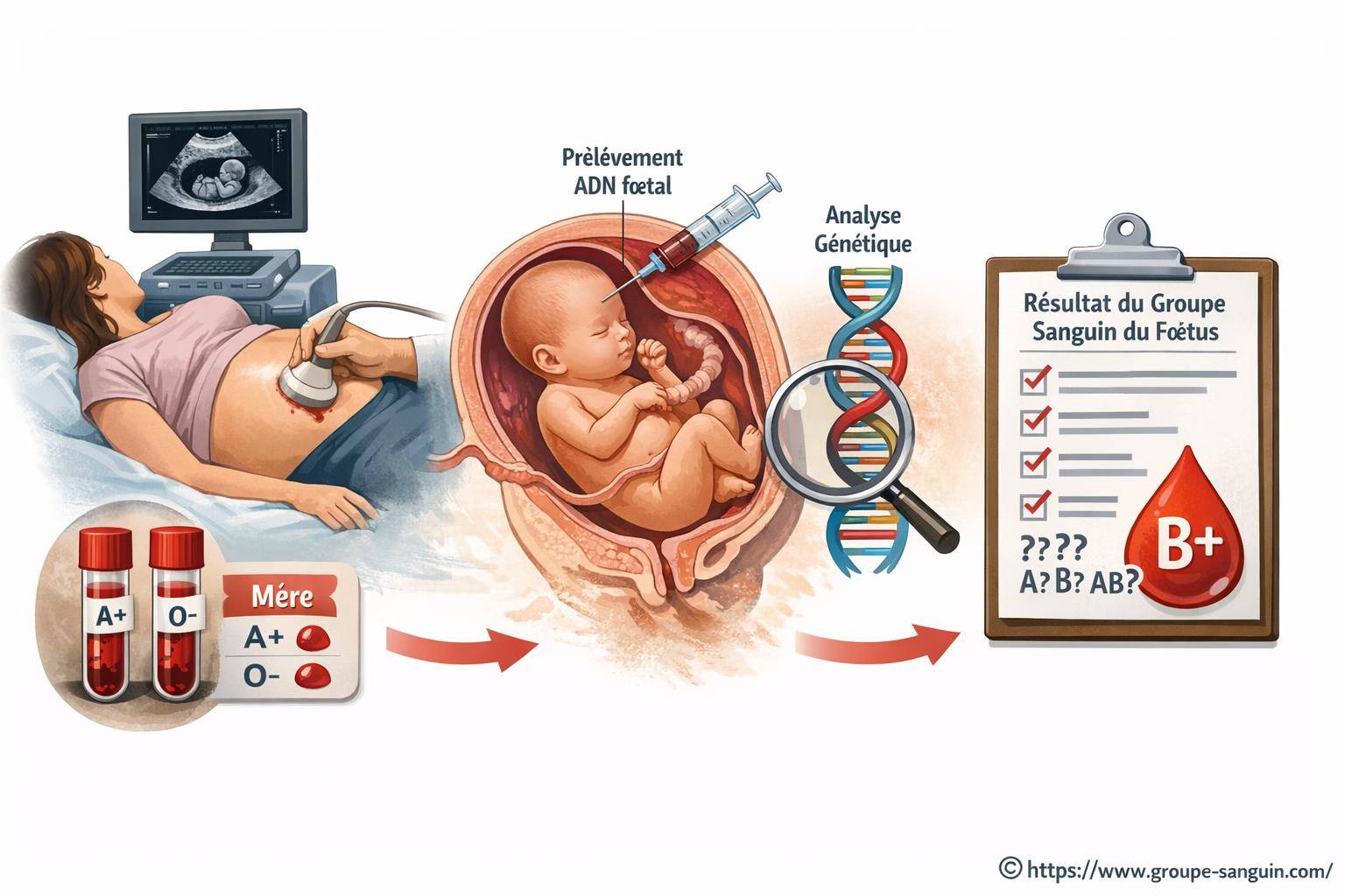 Déterminer le groupe sanguin du fœtus : méthodes et enjeux essentiels
