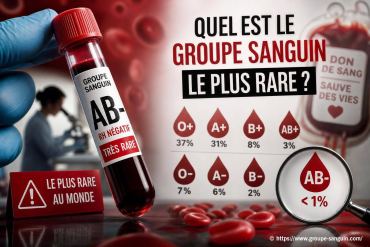 Quel est le groupe sanguin le plus rare et pourquoi