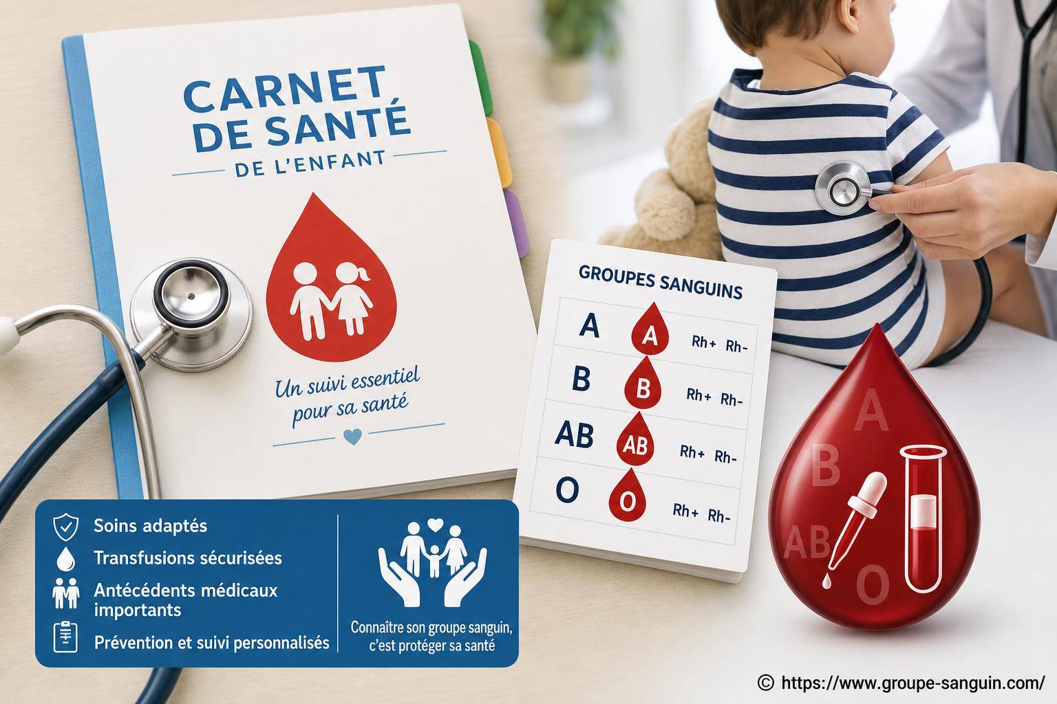 Carnet de santé et groupes sanguins des enfants : un enjeu essentiel