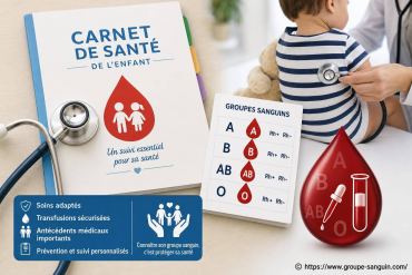 Carnet de santé et groupes sanguins des enfants : un enjeu essentiel